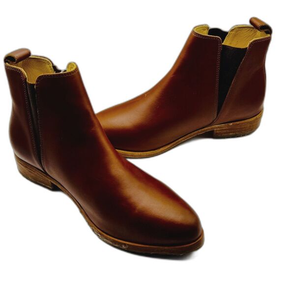 Nisolo Chelsea Leather Boots Women’s Size 5 Brown Handmade in Peru Sustainable - Picture 5 of 7